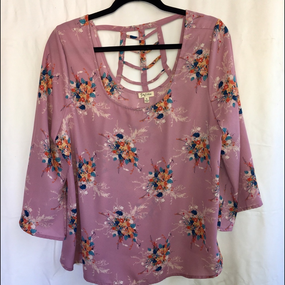 Lily White Floral Top
